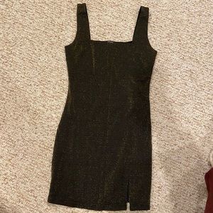 Forever 21 sleeveless bodycon dress with small slit at bottom
